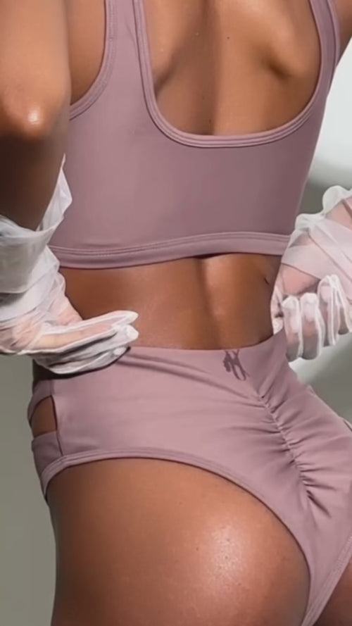 POLE WEAR Set Camelia Cocoa brown OKSA WEAR