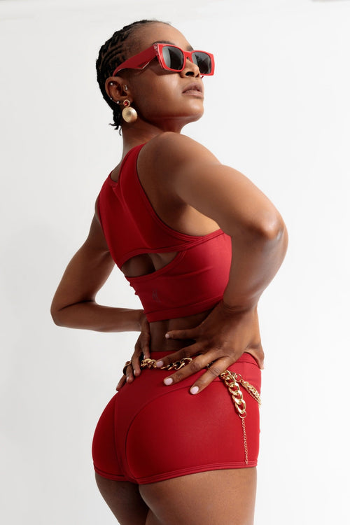 Mesh bustier Top Pamela - Black - OKSA Fashion Polewear