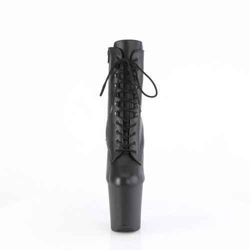 PLEASER USA FLAMINGO-1020 8HEEL PLEASER BOOTS - MATTE BLACK - OKSA FASHION POLEWEAR