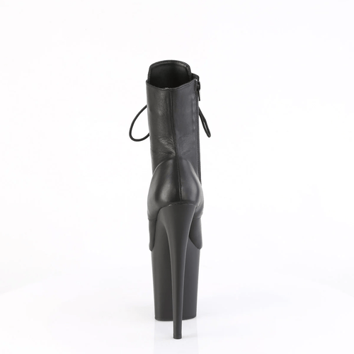 PLEASER USA FLAMINGO-1020 8HEEL PLEASER BOOTS - MATTE BLACK - OKSA FASHION POLEWEAR