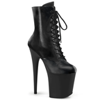 PLEASER USA FLAMINGO-1020 8HEEL PLEASER BOOTS - MATTE BLACK - OKSA FASHION POLEWEAR