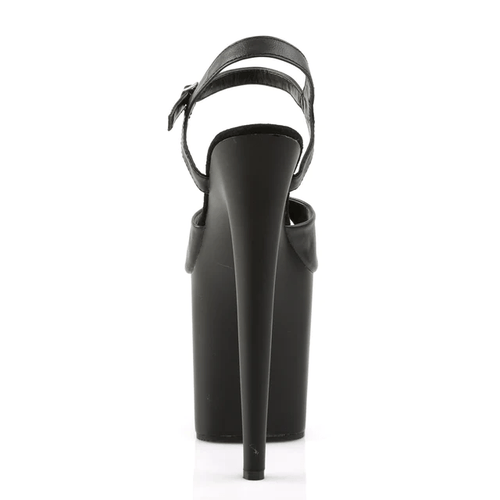 PLEASER USA FLAMINGO-809VL 8HEEL PLEASERS - MATTE BLACK - OKSA FASHION POLEWEAR