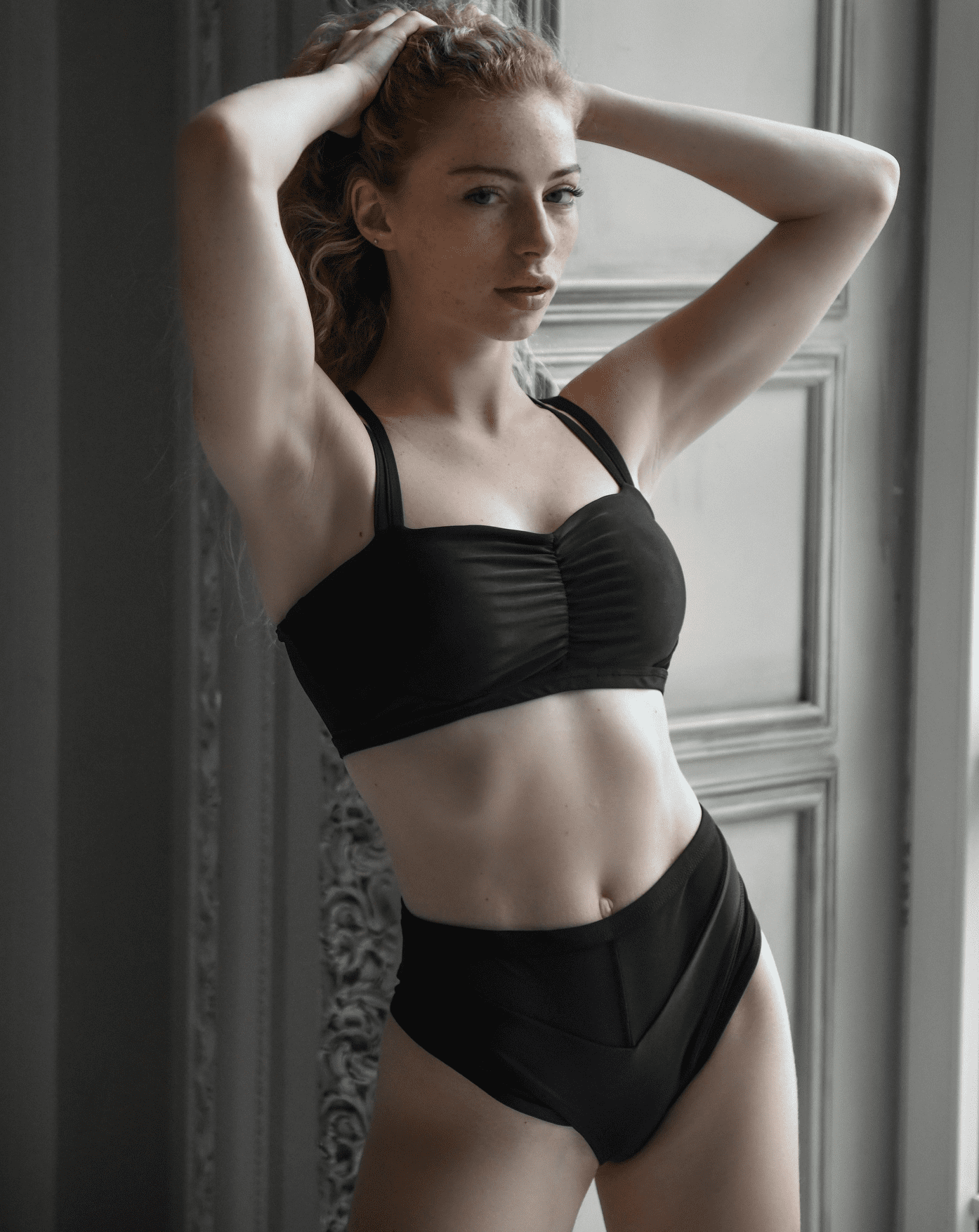 Castle Black Pole Dance Shorts by Oksa Polewear | Sleek Castle Black Pole Dance Shorts by Oksa Polewear | Sleek