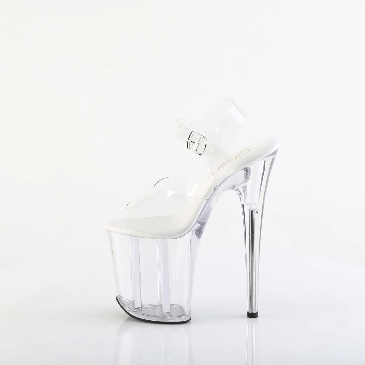 PLEASER USA FLAMINGO-808VL 8HEEL PLEASERS - TRANSPARENT PLEASER USA FLAMINGO-808VL 8HEEL PLEASERS - TRANSPARENT